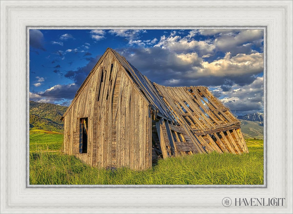 Rustic Barn Near Tetons Wyoming Open Edition Canvas / 24 X 16 White 29 3/4 21 Art
