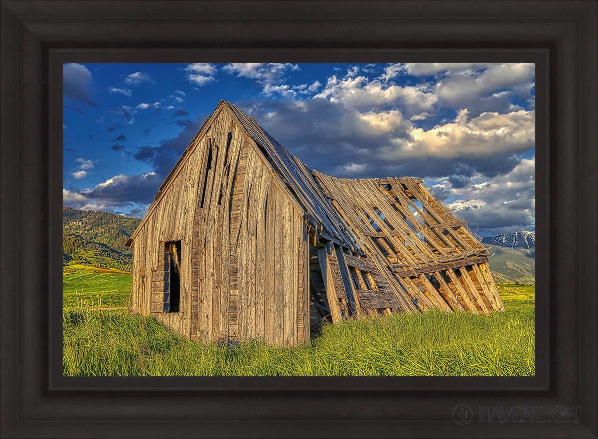Rustic Barn Near Tetons Wyoming Open Edition Canvas / 30 X 20 Brown 37 3/4 27 Art