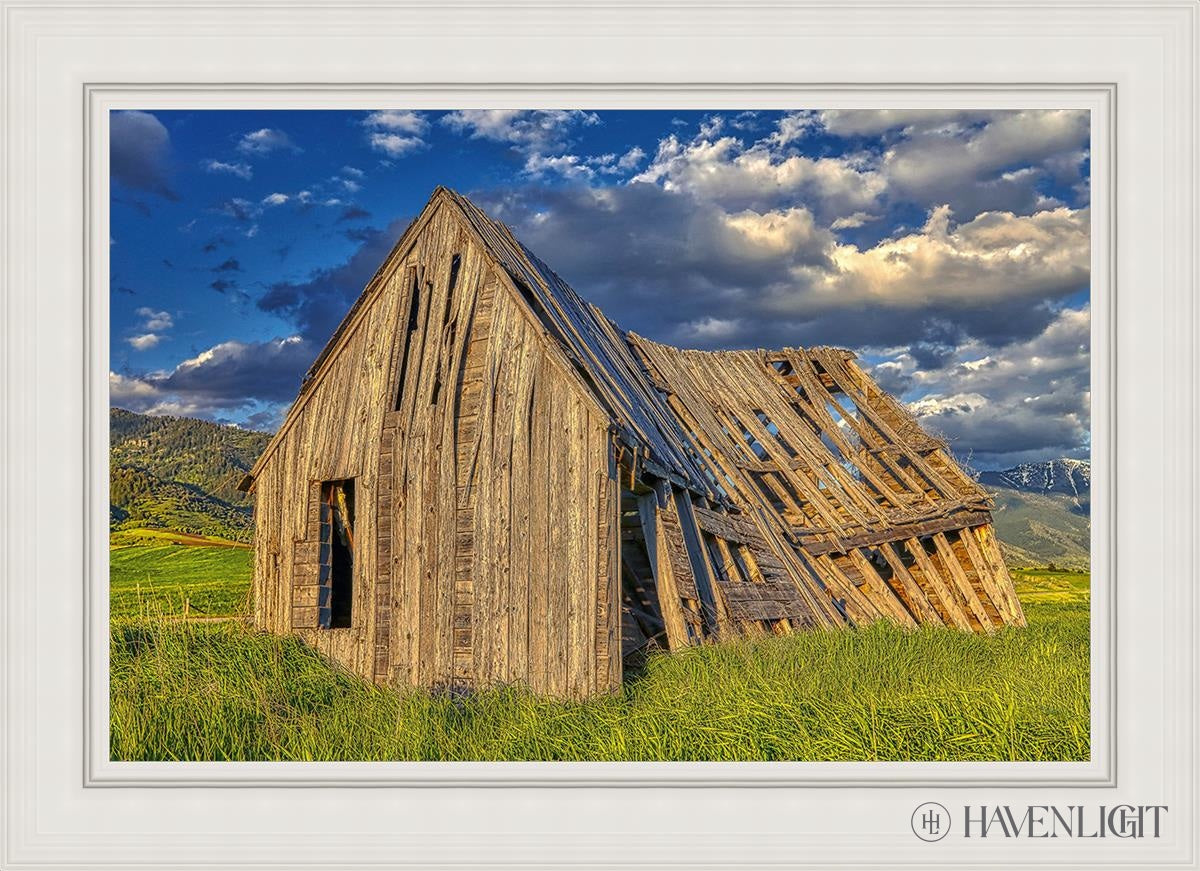 Rustic Barn Near Tetons Wyoming Open Edition Canvas / 36 X 24 White 43 3/4 31 Art