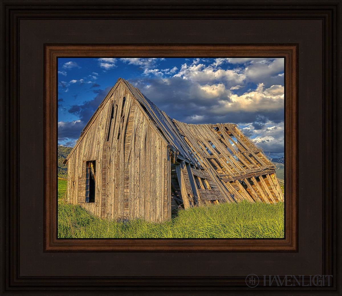 Rustic Barn Near Tetons Wyoming Open Edition Print / 10 X 8 Brown 14 3/4 12 Art