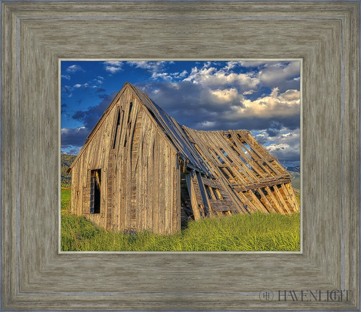 Rustic Barn Near Tetons Wyoming Open Edition Print / 10 X 8 Gray 14 3/4 12 Art