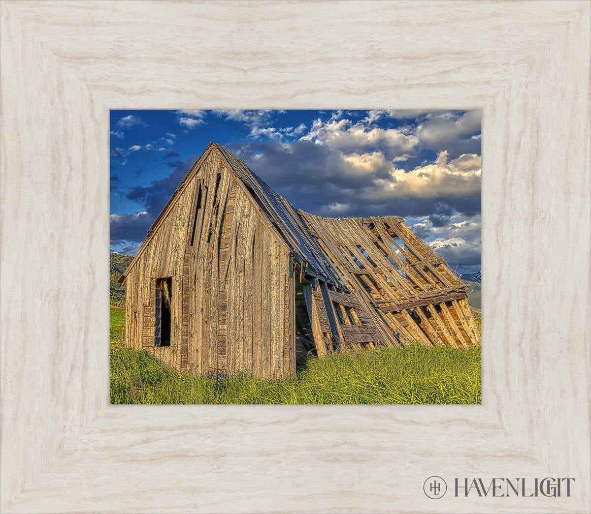 Rustic Barn Near Tetons Wyoming Open Edition Print / 10 X 8 Ivory 15 1/2 13 Art