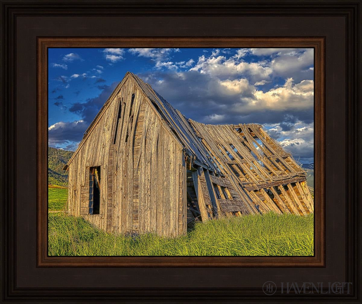 Rustic Barn Near Tetons Wyoming Open Edition Print / 14 X 11 Brown 18 3/4 15 Art
