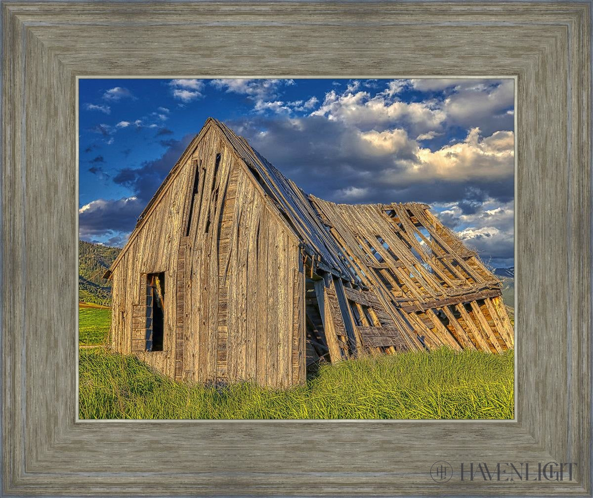 Rustic Barn Near Tetons Wyoming Open Edition Print / 14 X 11 Gray 18 3/4 15 Art