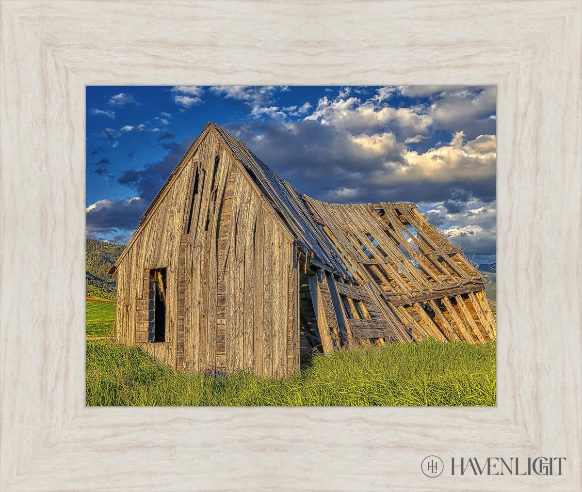 Rustic Barn Near Tetons Wyoming Open Edition Print / 14 X 11 Ivory 19 1/2 16 Art