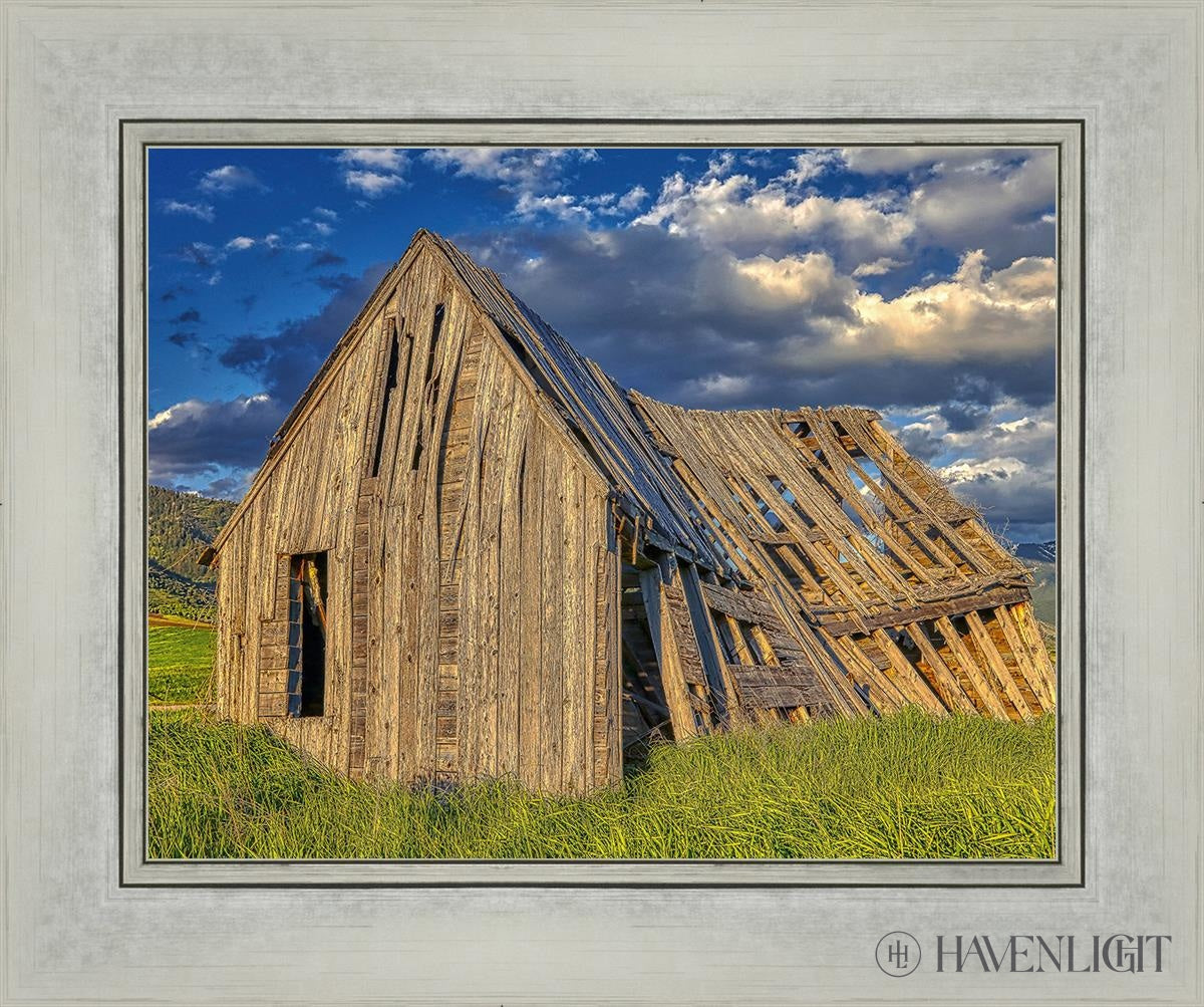 Rustic Barn Near Tetons Wyoming Open Edition Print / 14 X 11 Silver 18 1/4 15 Art