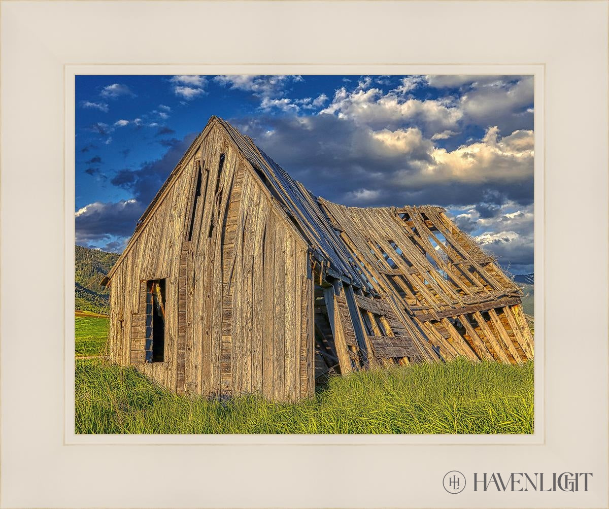 Rustic Barn Near Tetons Wyoming Open Edition Print / 14 X 11 White 18 1/4 15 Art