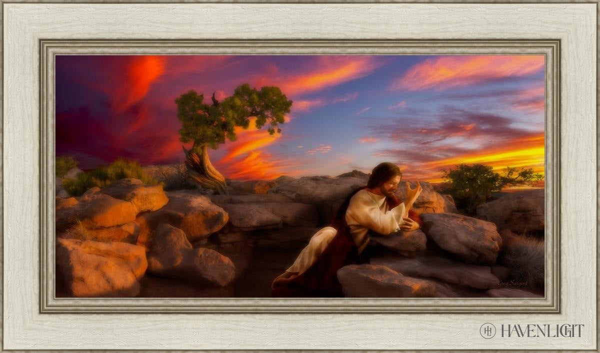 Sacred Prayer Open Edition Canvas / 30 X 15 Ivory 36 1/2 21 Art