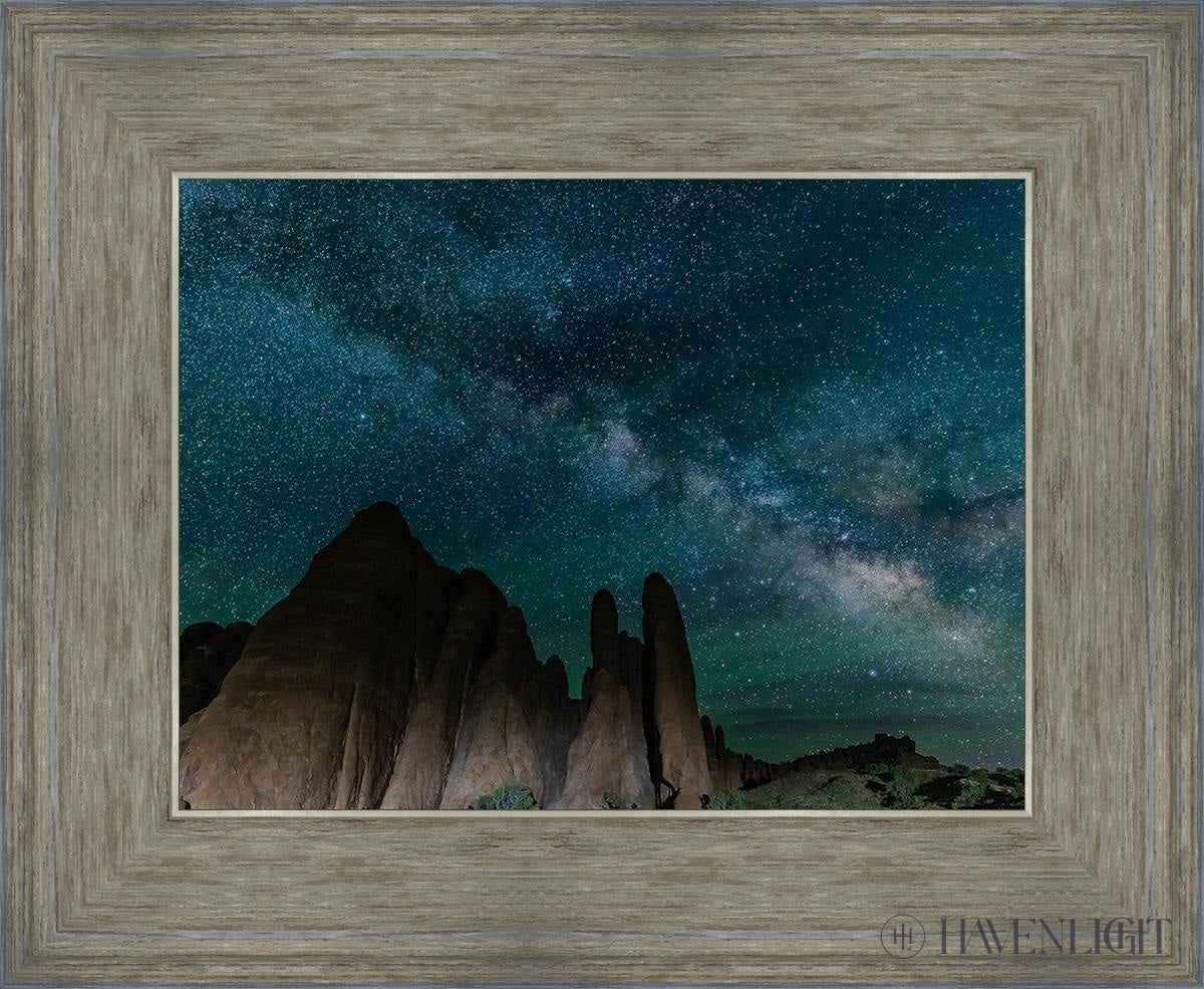Sandstone Fins Arches National Park Utah Open Edition Print / 12 X 9 Gray 16 3/4 13 Art
