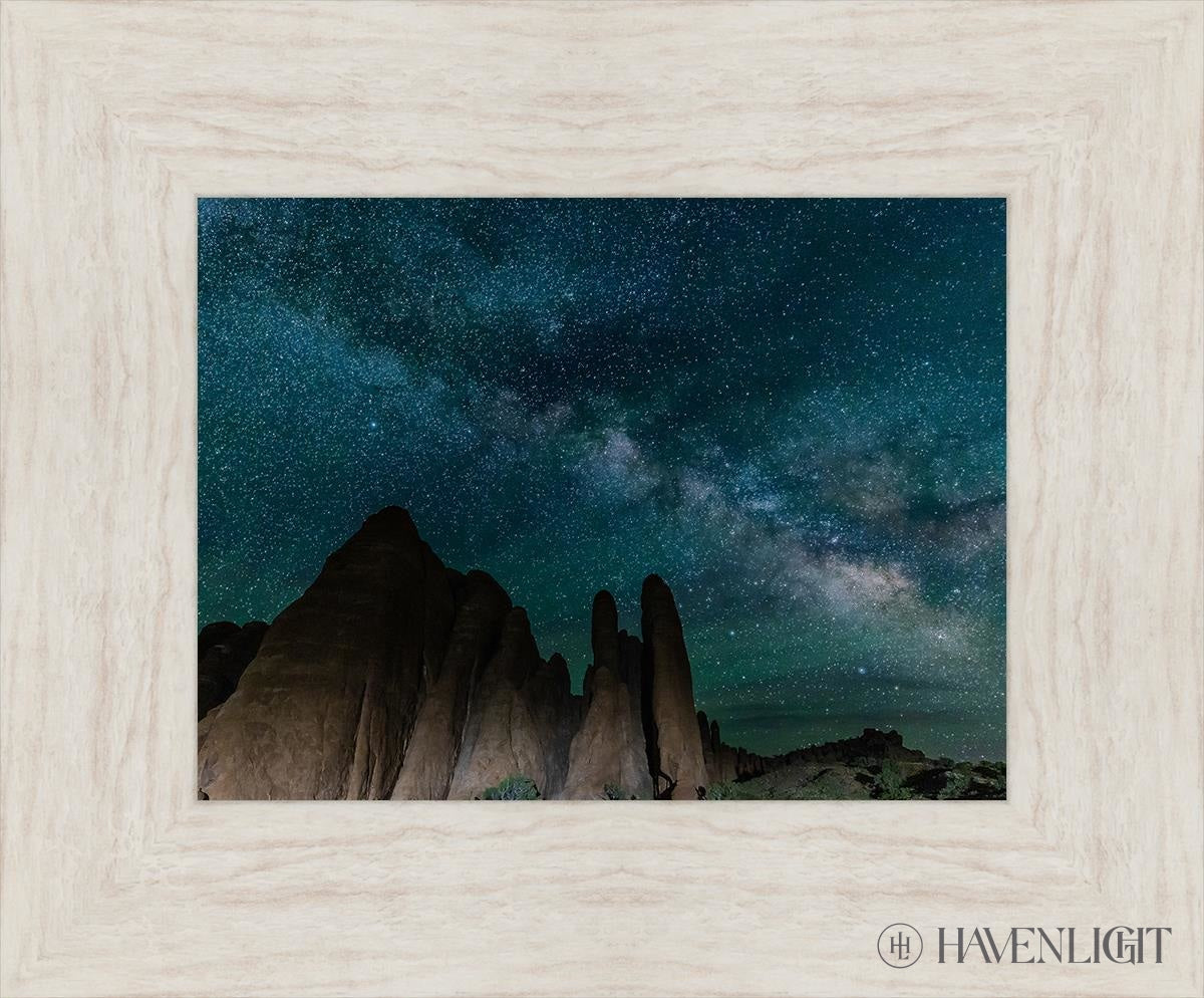 Sandstone Fins Arches National Park Utah Open Edition Print / 12 X 9 Ivory 17 1/2 14 Art
