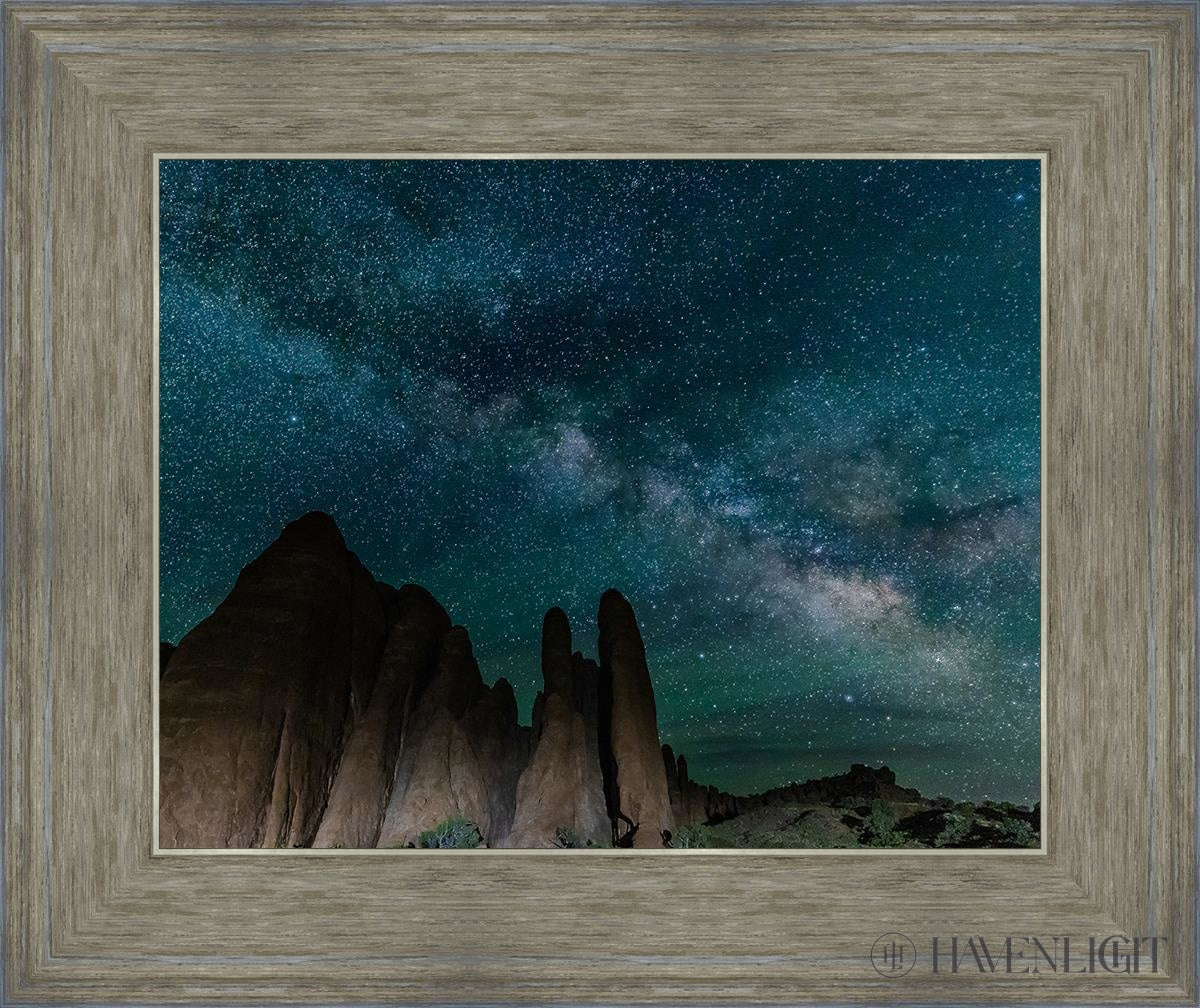 Sandstone Fins Arches National Park Utah Open Edition Print / 14 X 11 Gray 18 3/4 15 Art