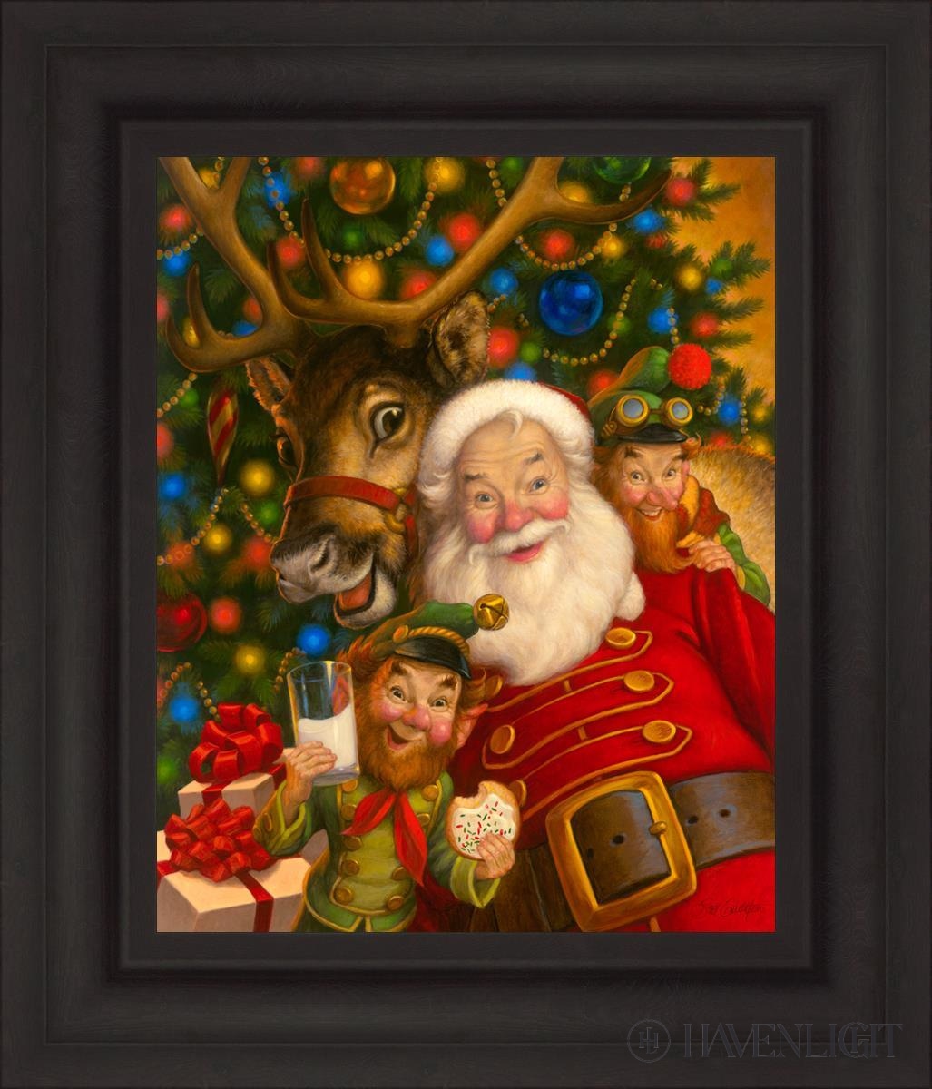 Santas Selfie Open Edition Canvas / 16 X 20 Brown 23 3/4 27 Art