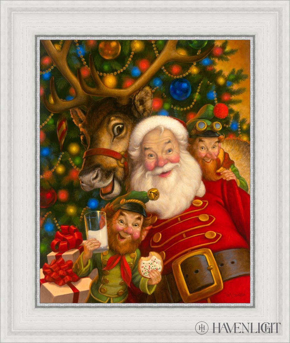 Santas Selfie Open Edition Canvas / 16 X 20 White 21 3/4 25 Art