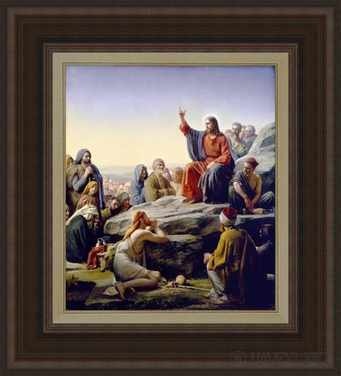 Sermon On The Mount Open Edition Canvas / 18 X 21 Frame C 32 29 Art