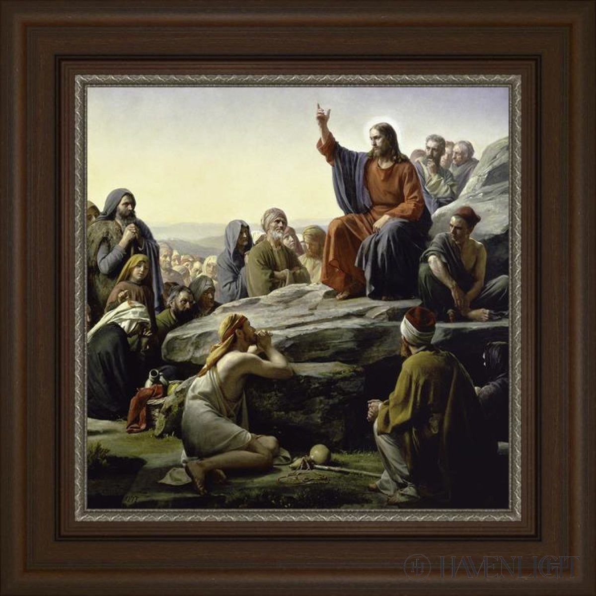 Sermon On The Mount Open Edition Canvas / 20 X Frame A 28 Art