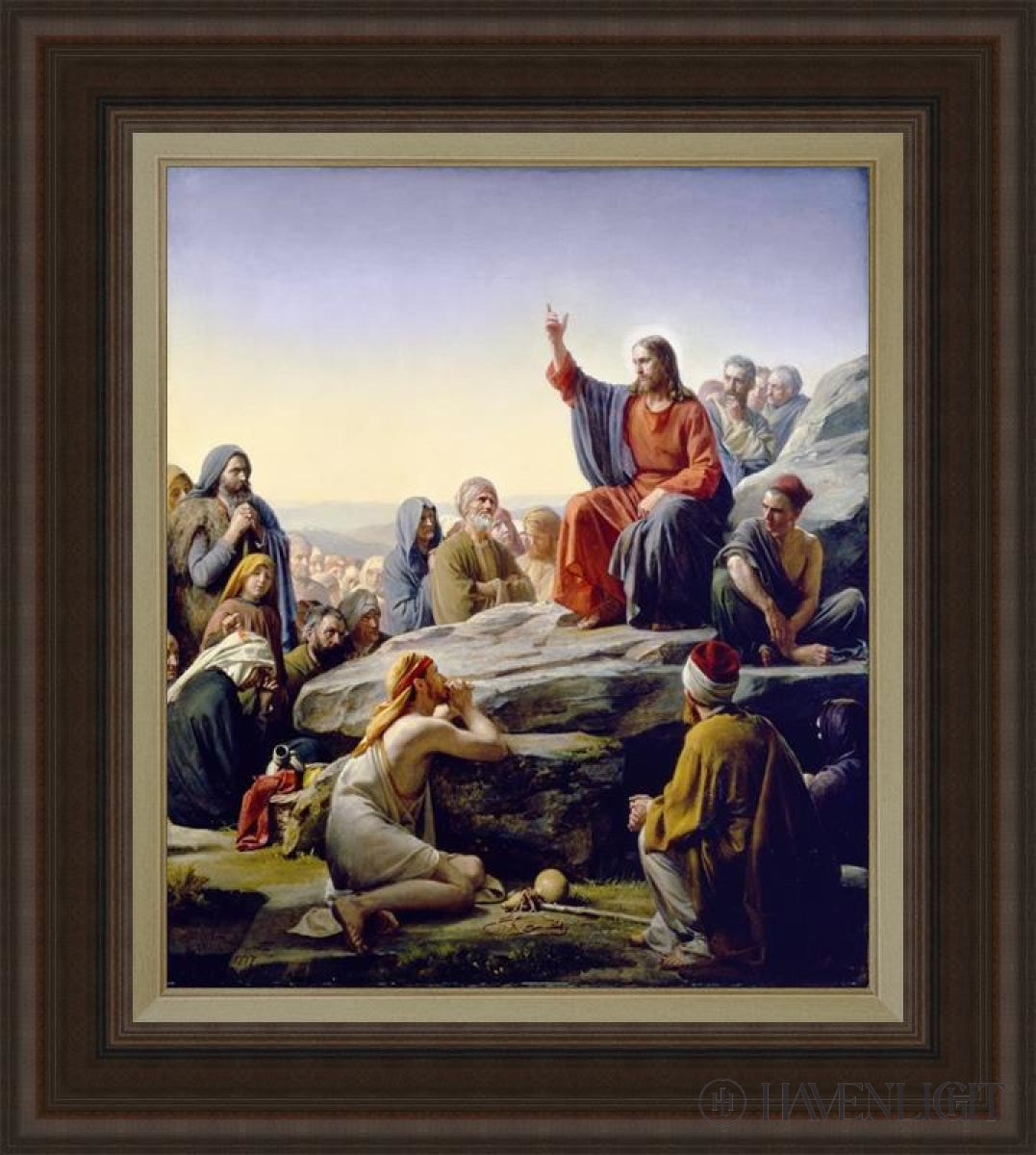 Sermon On The Mount Open Edition Canvas / 24 X 28 Frame C 39 35 Art