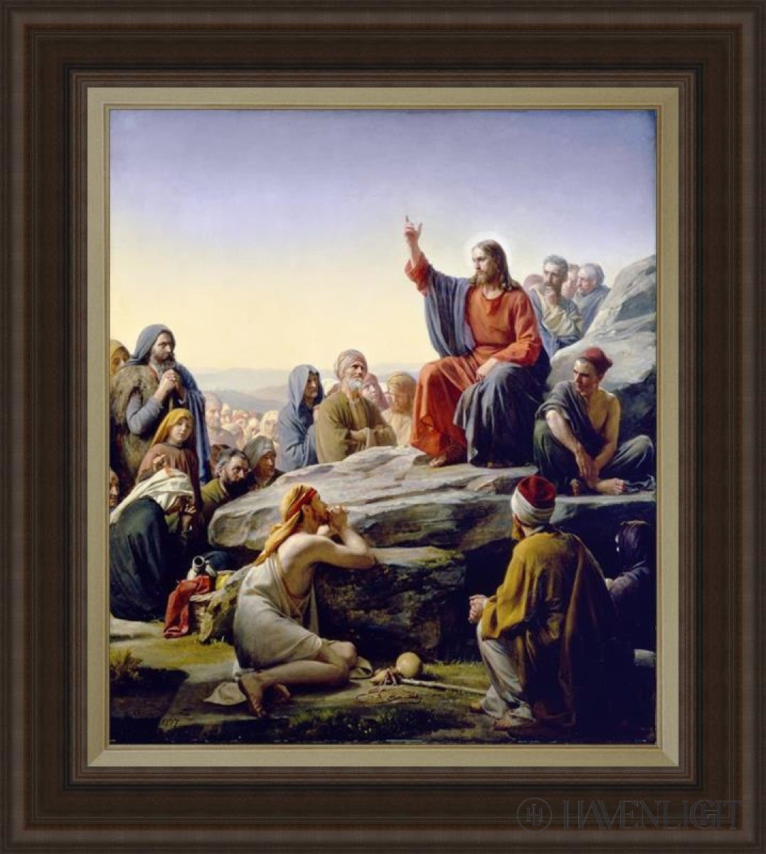 Sermon On The Mount Open Edition Canvas / 28 1/2 X 33 Frame C 44 39 Art