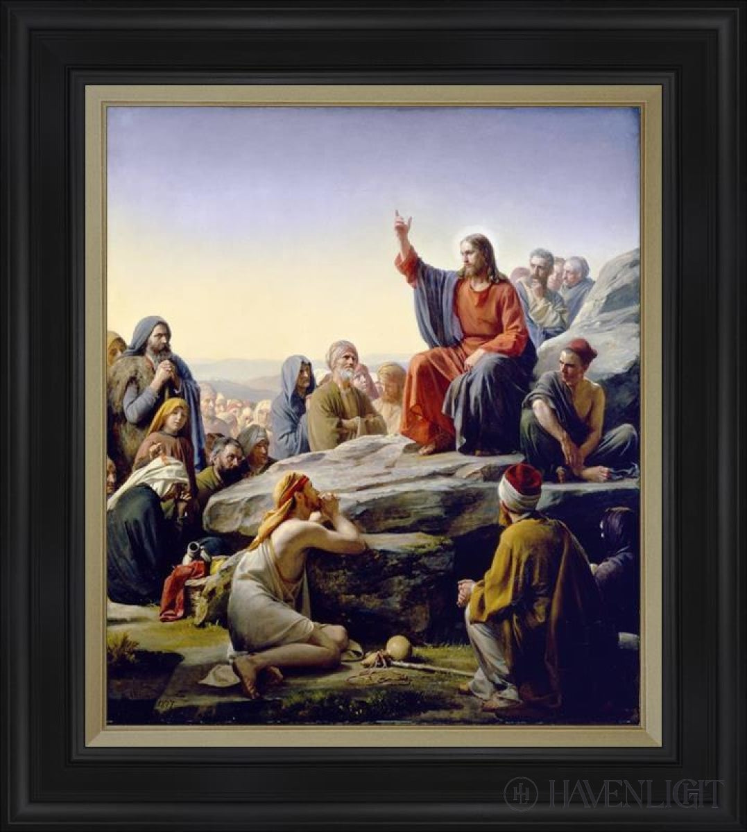 Sermon On The Mount Open Edition Canvas / 28 1/2 X 33 Frame D 44 39 Art