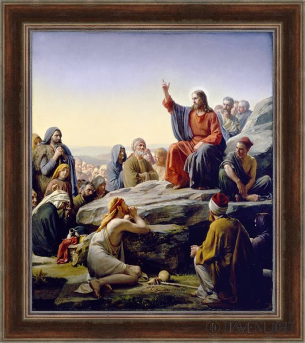 Sermon On The Mount Open Edition Canvas / 34 1/2 X 40 Frame E 49 43 Art