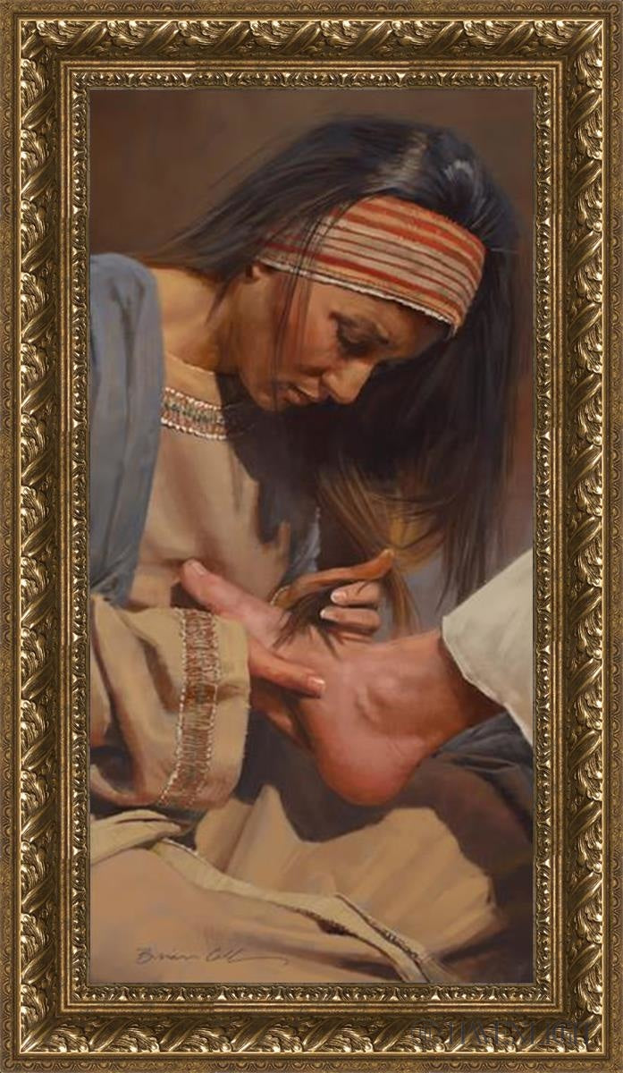 Serving The Master Open Edition Canvas / 15 X 30 Gold 20 3/4 35 Art