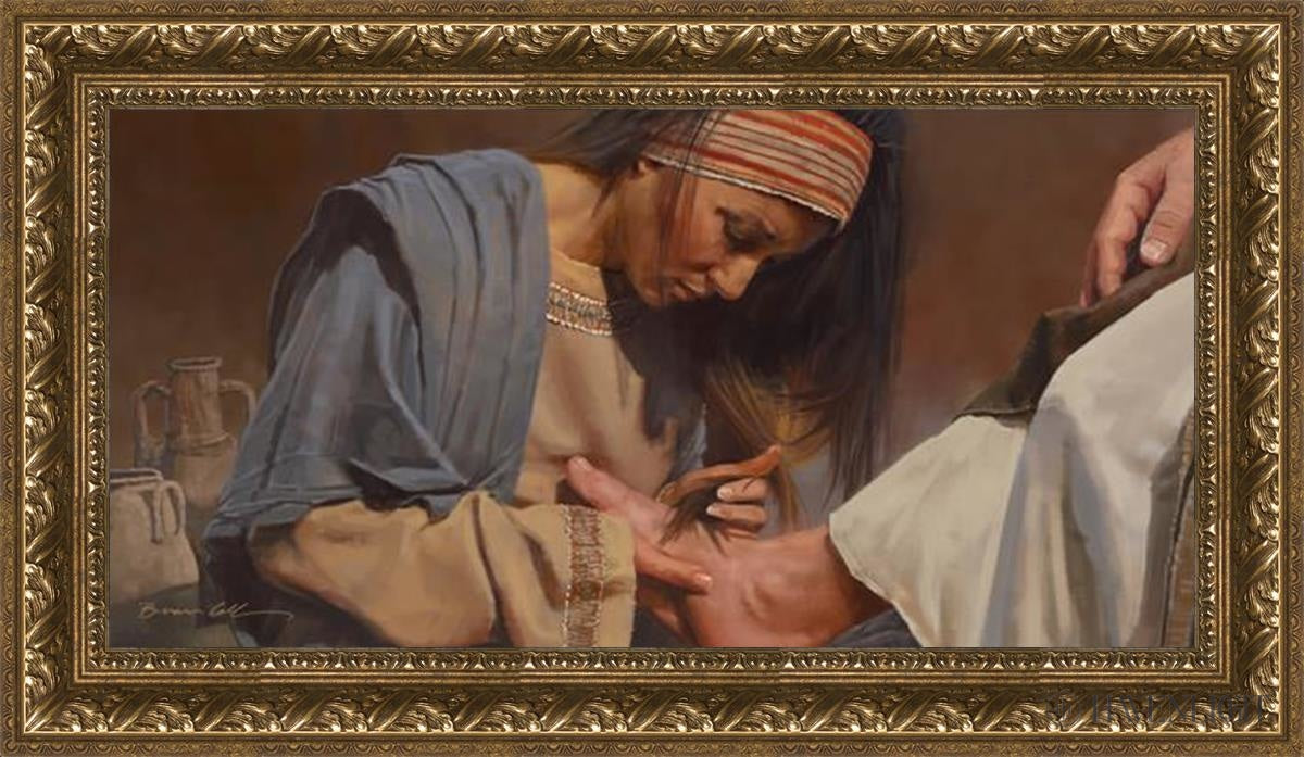 Serving The Master Open Edition Canvas / 30 X 15 Gold 35 3/4 20 Art