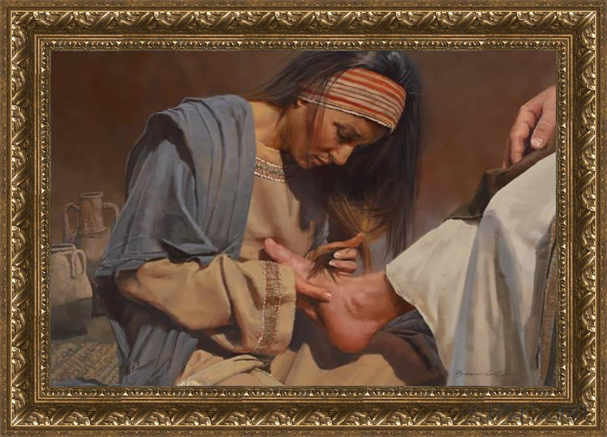 Serving The Master Open Edition Canvas / 30 X 20 Gold 35 3/4 25 Art