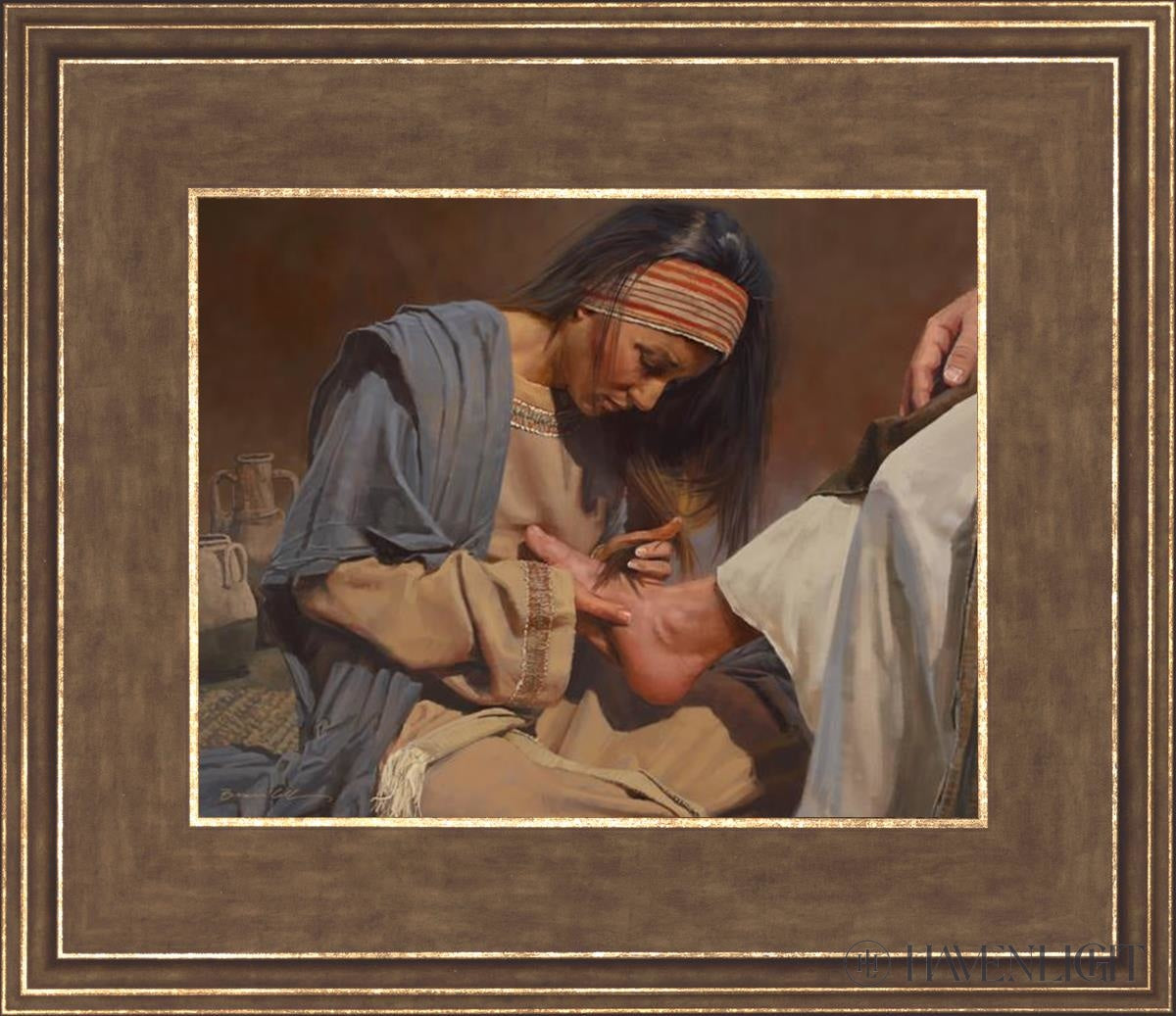 Serving The Master Open Edition Print / 10 X 8 Gold 14 3/4 12 Art