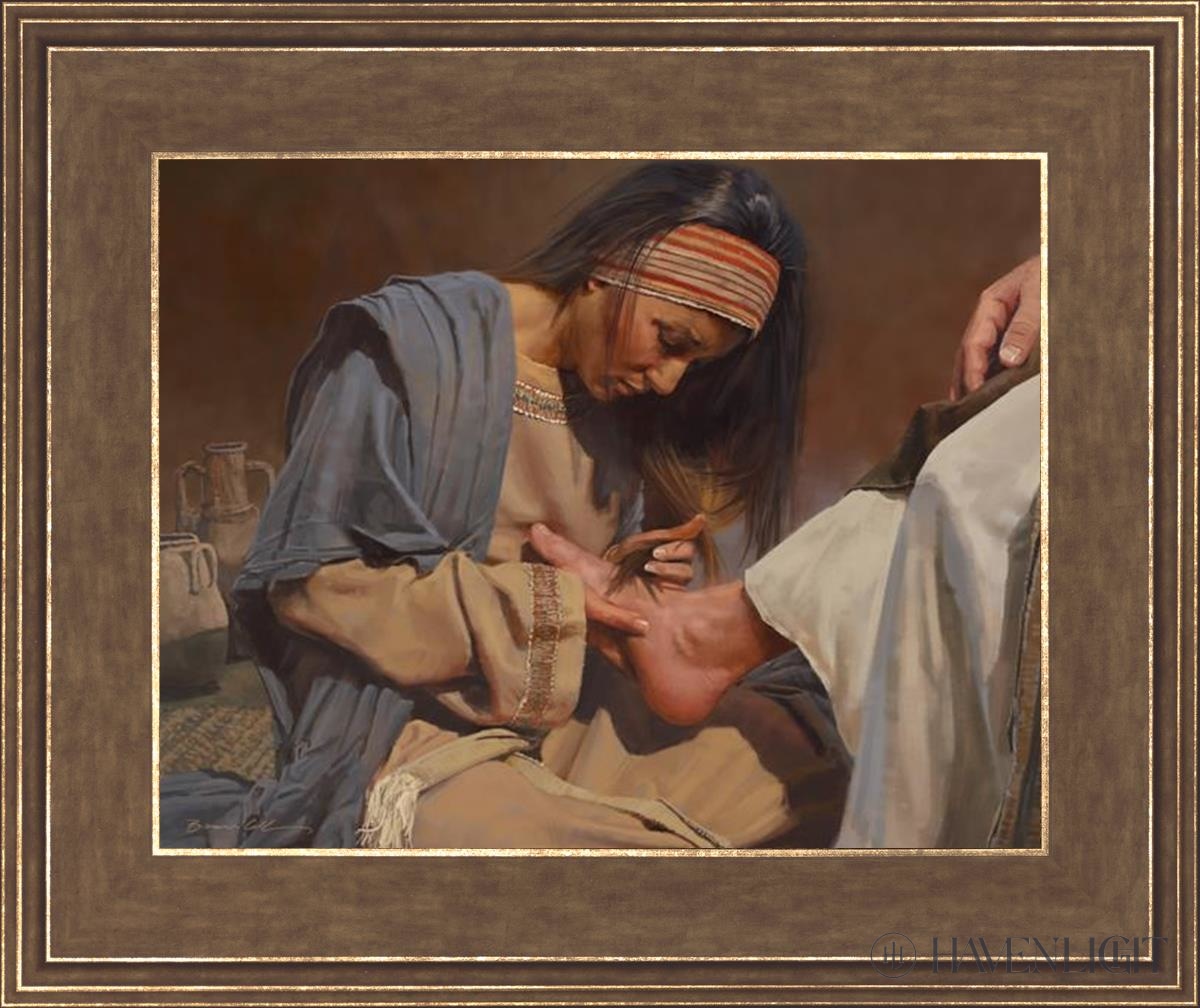 Serving The Master Open Edition Print / 14 X 11 Gold 18 3/4 15 Art