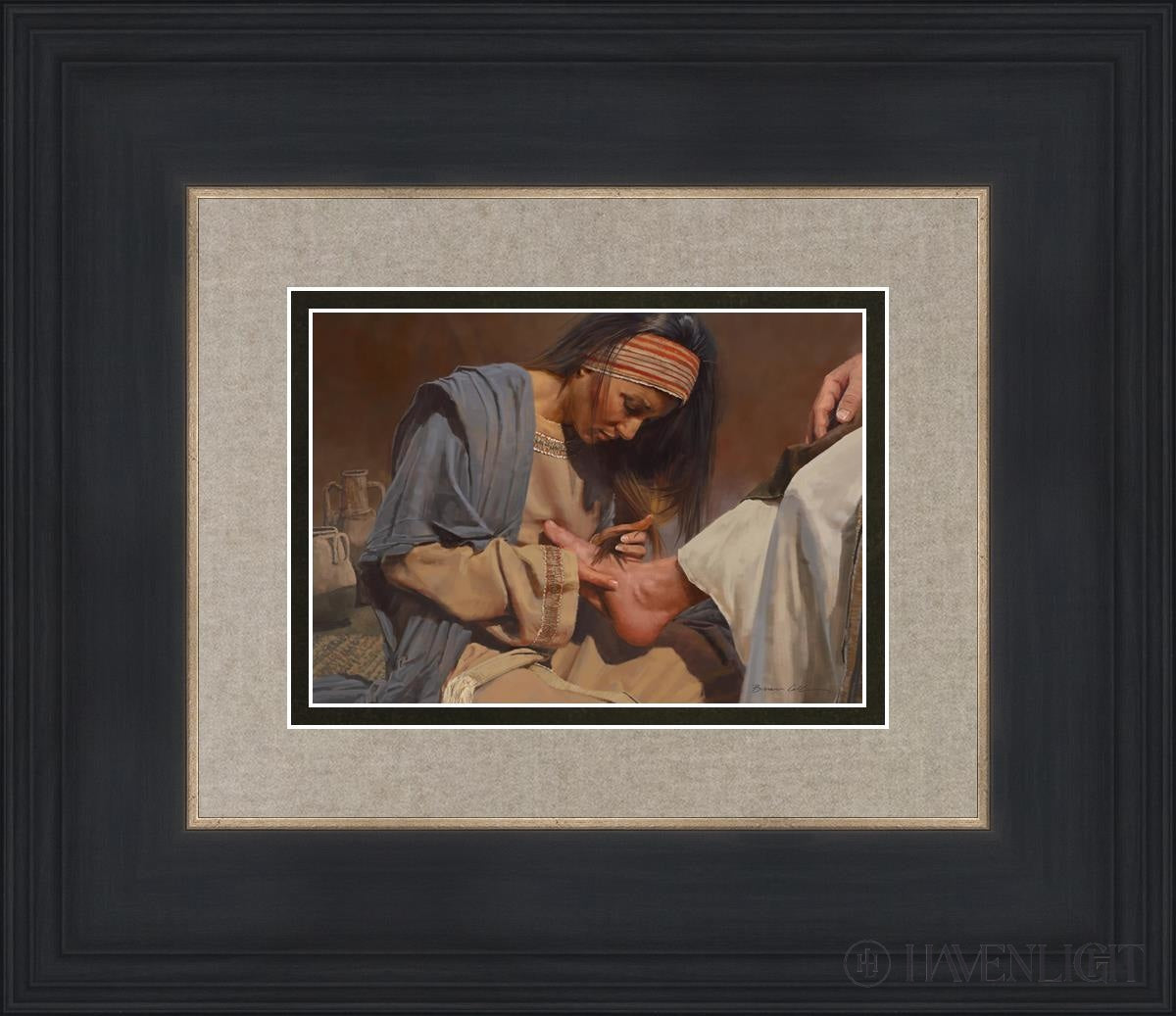 Serving The Master Open Edition Print / 7 X 5 Black 14 3/4 12 Art