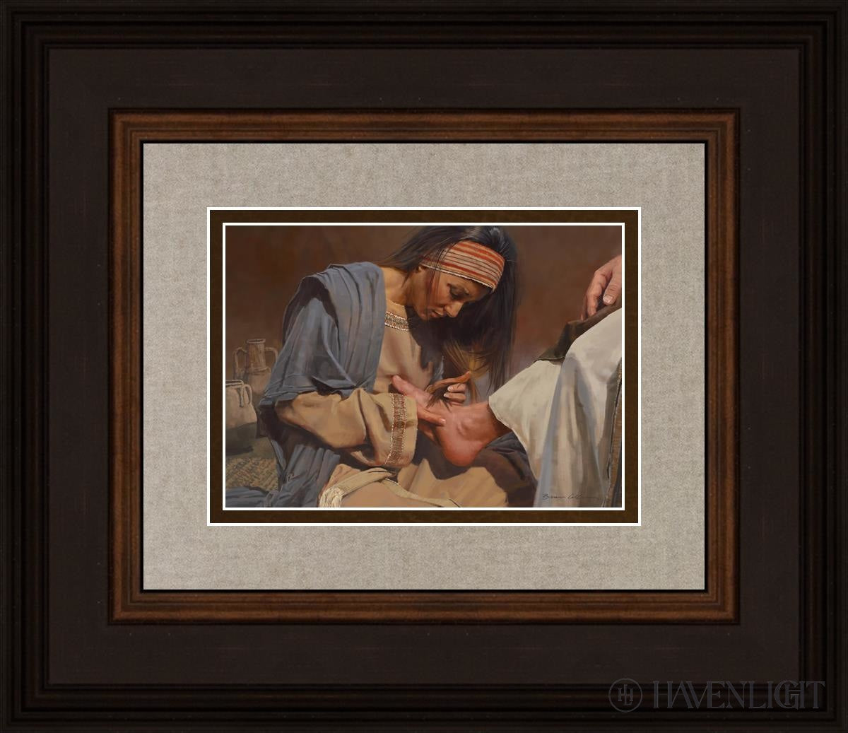 Serving The Master Open Edition Print / 7 X 5 Brown 14 3/4 12 Art