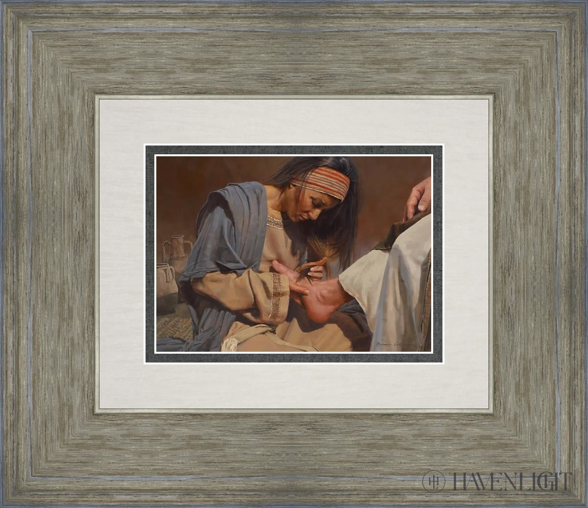 Serving The Master Open Edition Print / 7 X 5 Gray 14 3/4 12 Art