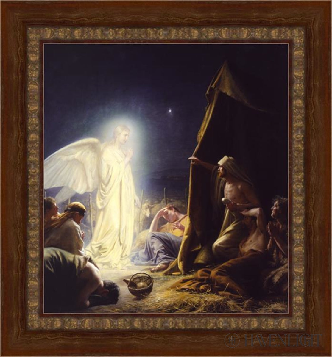 Shepherds Open Edition Canvas / 25 3/8 X 28 Frame A 36 3/4 34 1/8 Art