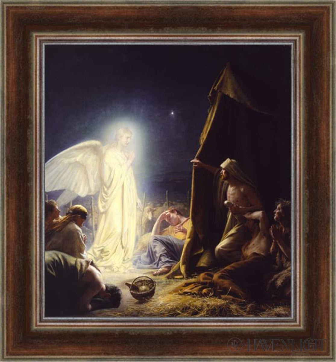 Shepherds Open Edition Canvas / 25 3/8 X 28 Frame B 37 34 Art