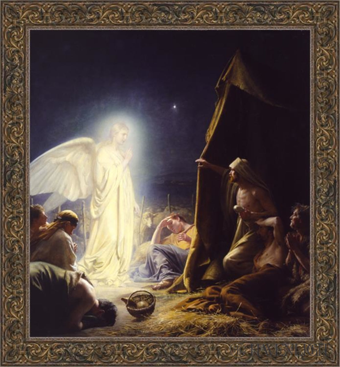 Shepherds Open Edition Canvas / 36 1/2 X 40 Frame B 47 44 Art