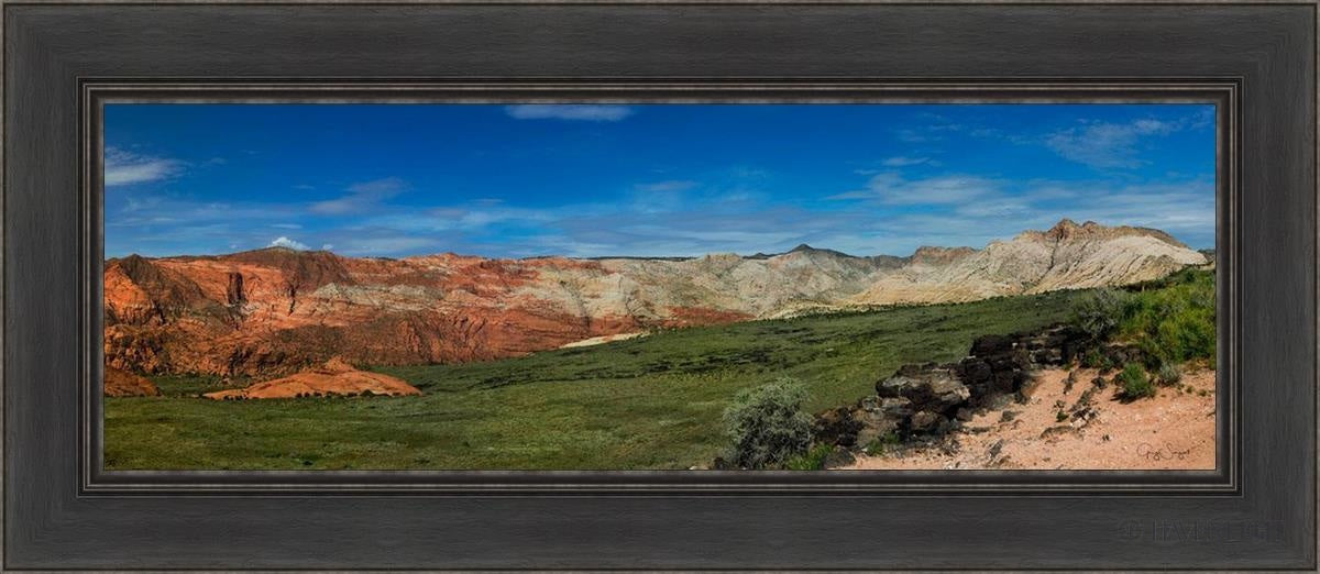 Snow Canyon Panoramic Open Edition Canvas / 36 X 12 Black 42 1/2 18 Art