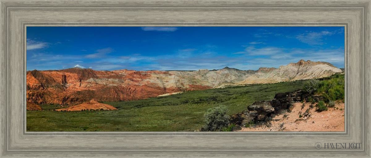 Snow Canyon Panoramic Open Edition Canvas / 36 X 12 Gray 41 3/4 17 Art