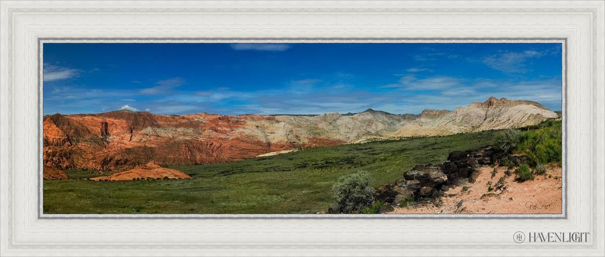 Snow Canyon Panoramic Open Edition Canvas / 36 X 12 White 41 3/4 17 Art