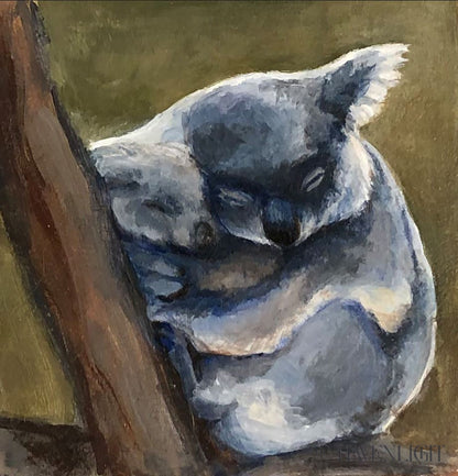 Snuggle Original Artwork Oil On Panel