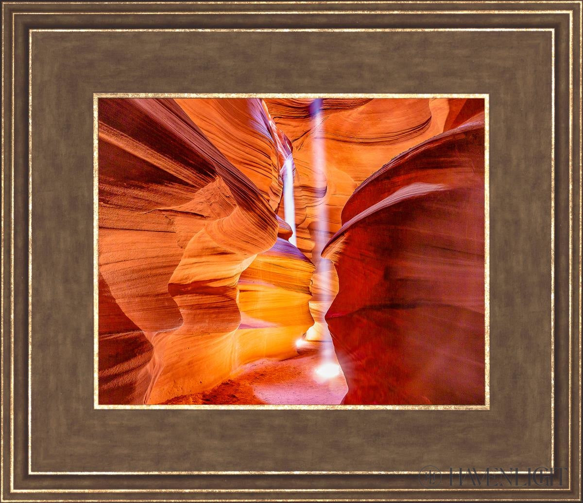 Spiritual Corridors Of Ancient Antelope Canyon Arizona Open Edition Print / 10 X 8 Gold 14 3/4 12