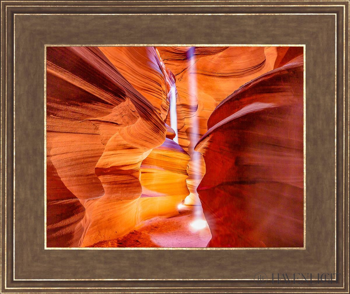 Spiritual Corridors Of Ancient Antelope Canyon Arizona Open Edition Print / 14 X 11 Gold 18 3/4 15