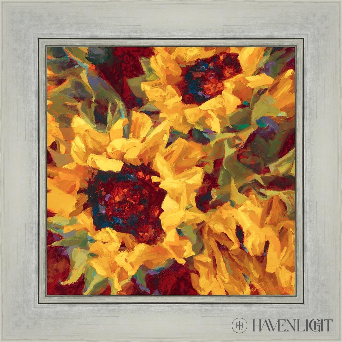 Sunflowers Open Edition Print / 12 X Silver 16 1/4 Art