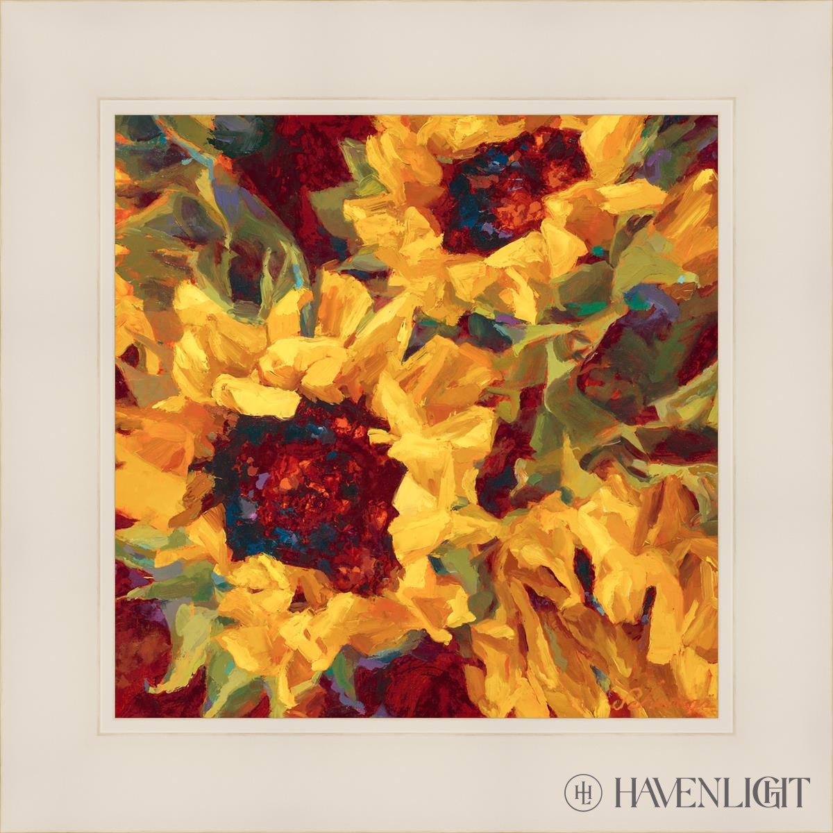 Sunflowers Open Edition Print / 12 X White 16 1/4 Art