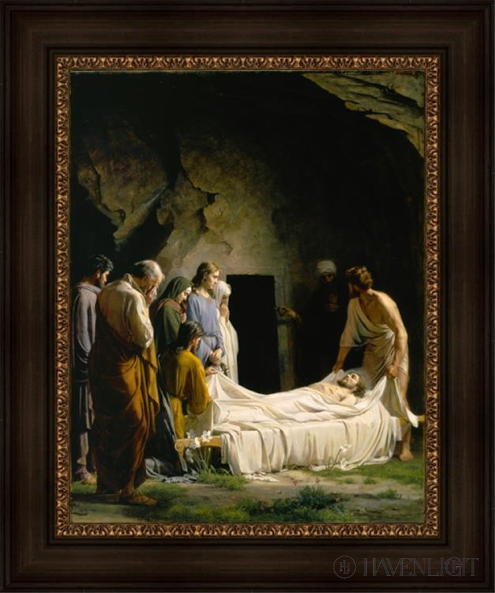 The Burial Of Jesus Open Edition Canvas / 22 X 28 Frame C 36 3/8 30 Art
