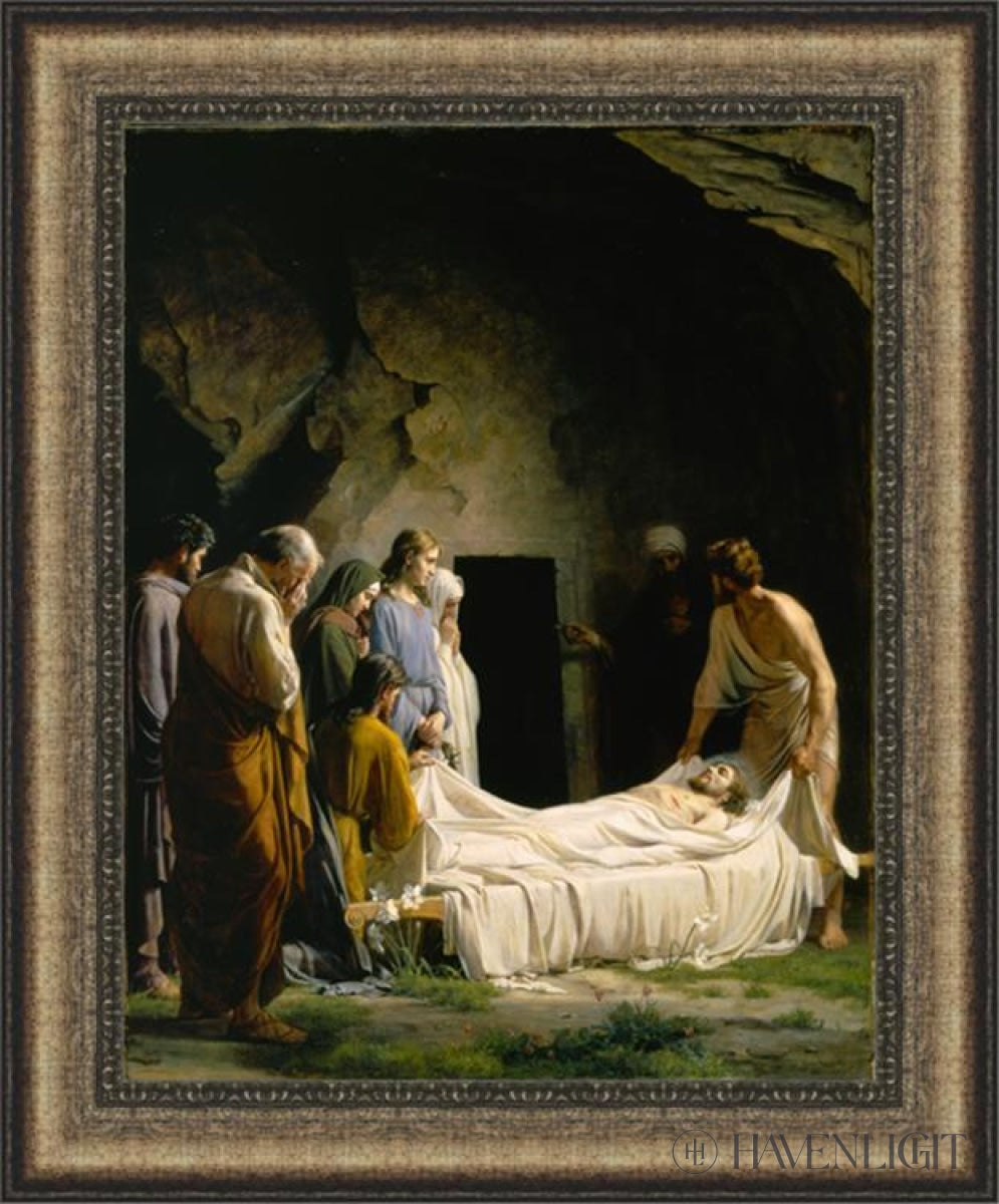 The Burial Of Jesus Open Edition Canvas / 22 X 28 Frame D 35 29 Art