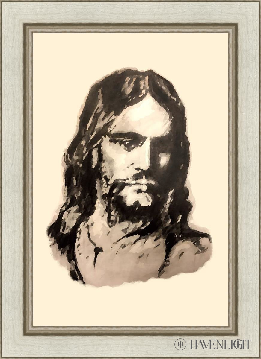 The Christ (Filtered Pencil) Open Edition Canvas / 20 X 30 Ivory 26 1/2 36 Art