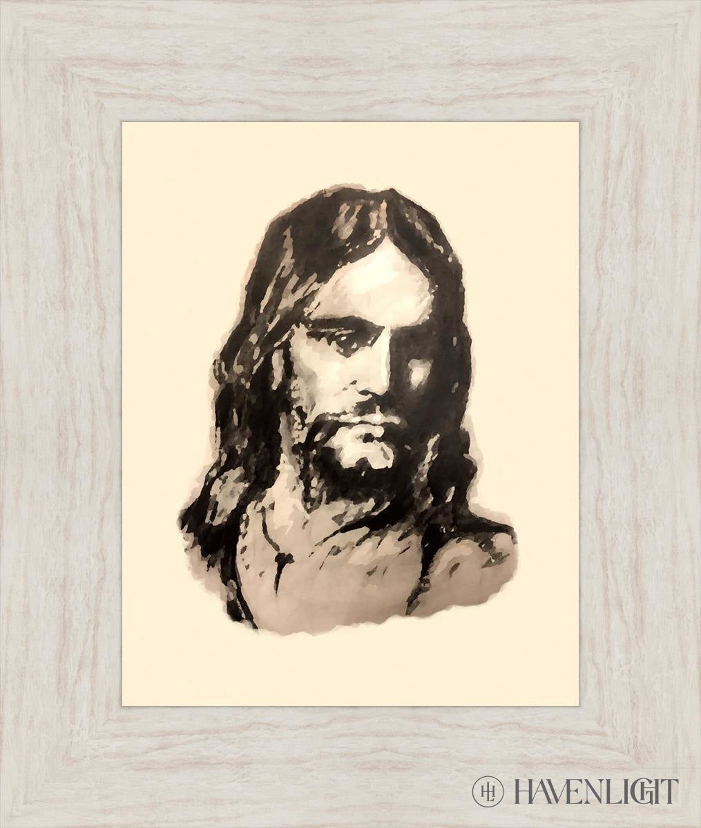 The Christ (Filtered Pencil) Open Edition Print / 11 X 14 Ivory 16 1/2 19 Art