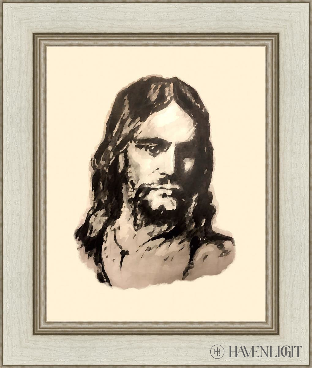 The Christ (Filtered Pencil) Open Edition Print / 16 X 20 Ivory 22 1/2 26 Art