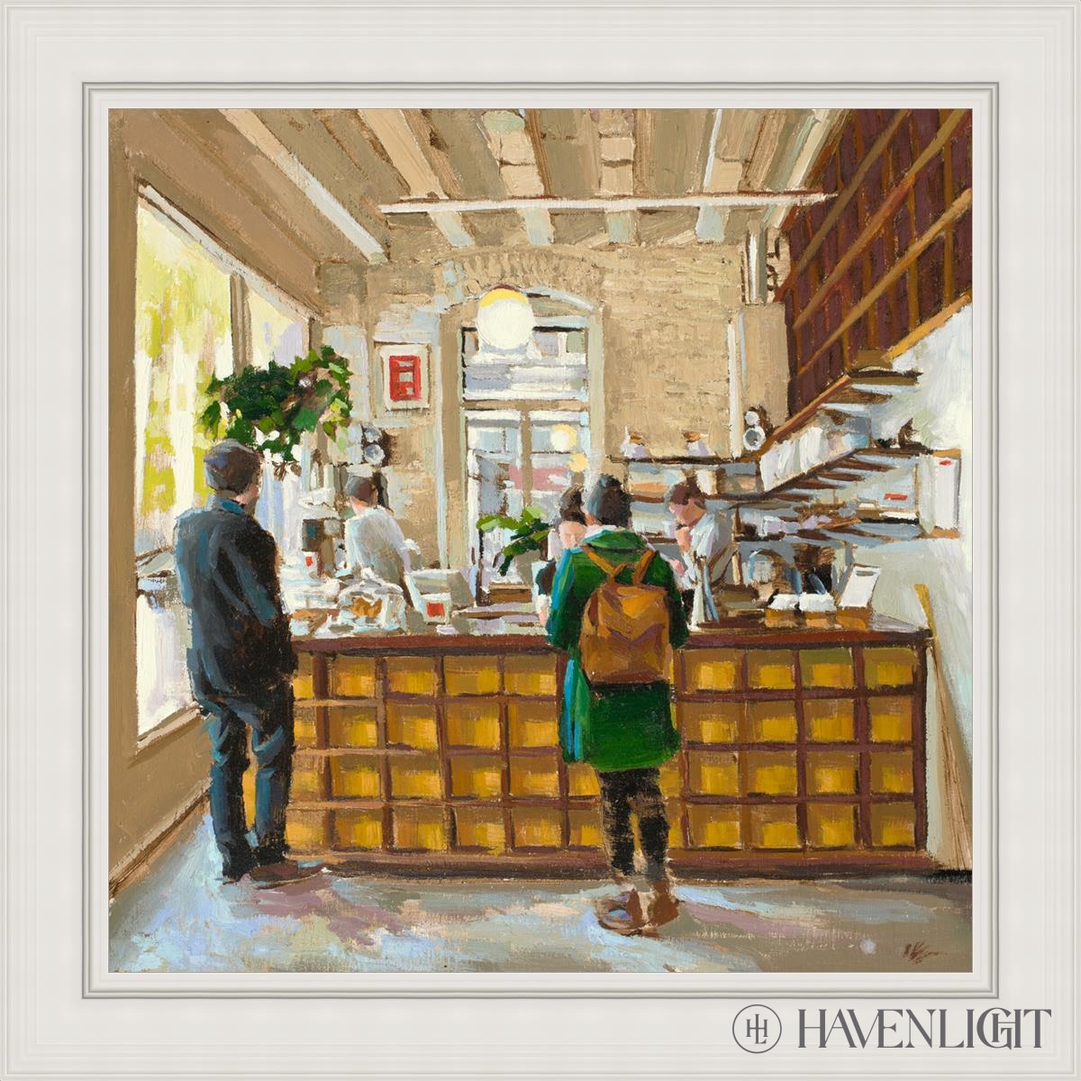 The Coffee Shop Open Edition Canvas / 32 X White 39 3/4 Art