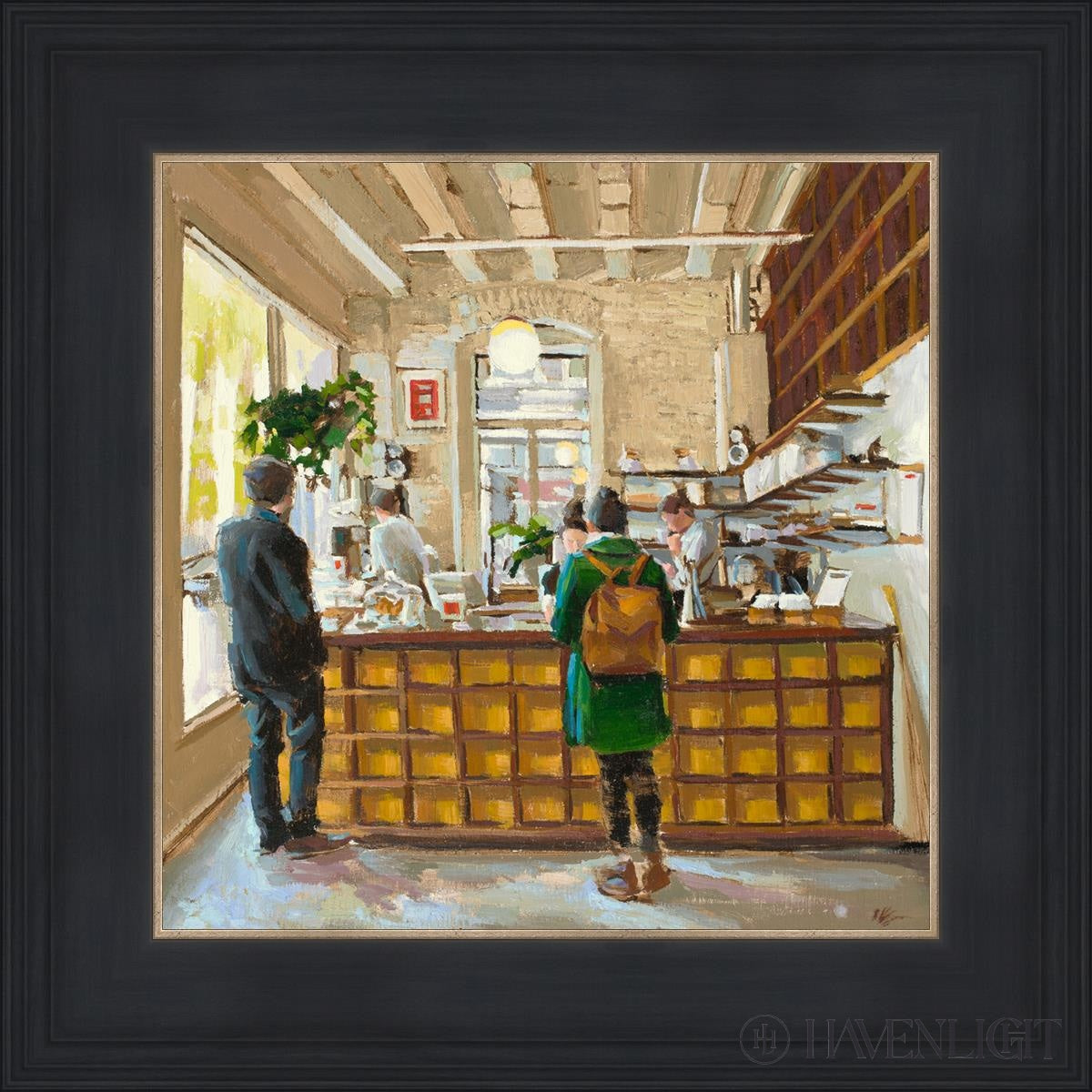 The Coffee Shop Open Edition Print / 12 X Black 16 3/4 Art