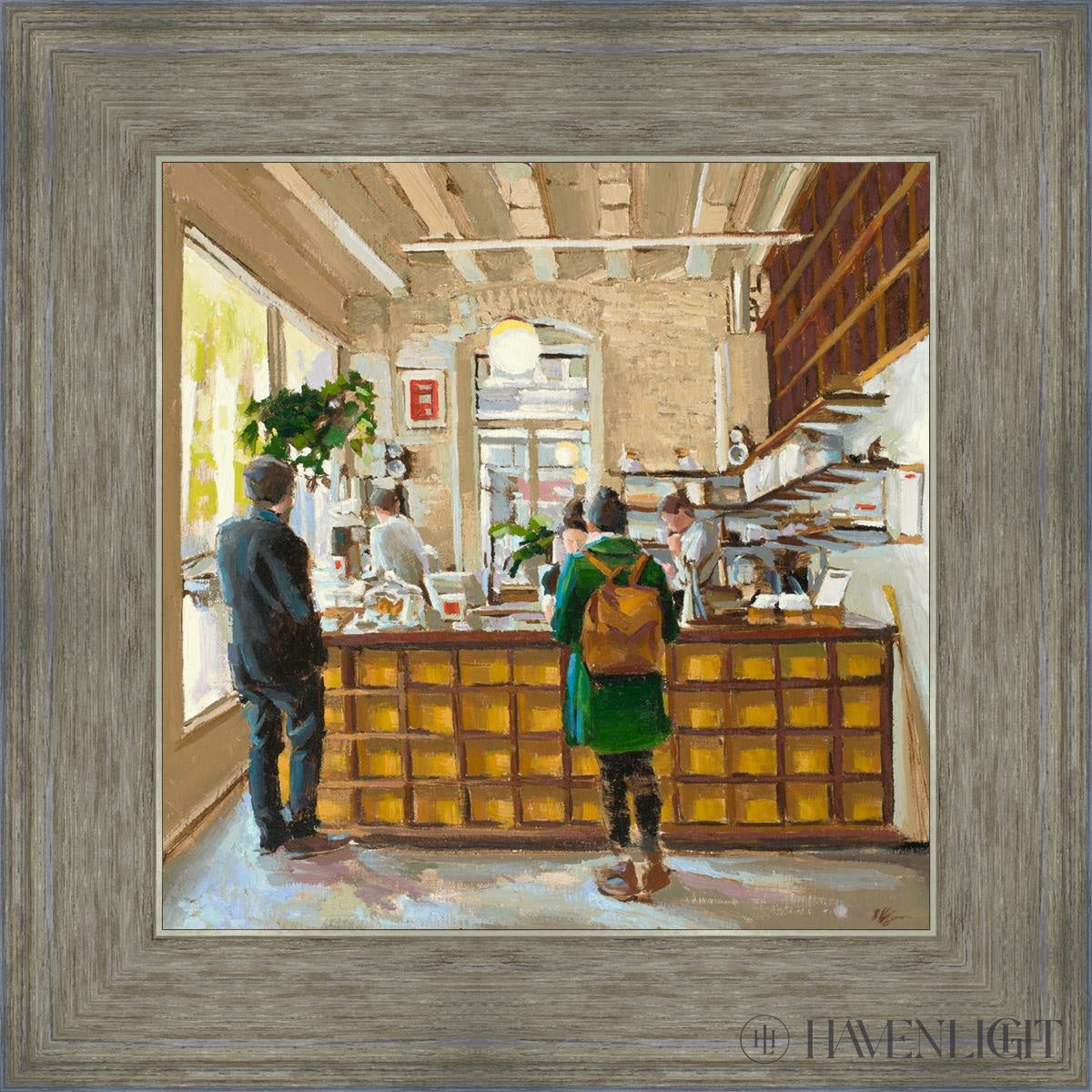 The Coffee Shop Open Edition Print / 12 X Gray 16 3/4 Art